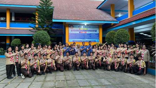 Berita Kegiatan Pramuka Saka Dirgantara Lanud Sultan Hasanuddin di SMA Frater Makassar
