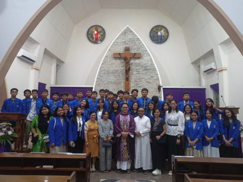 Tour Rohani SMA Frater Makassar: Sosialisasi PPDB di Gereja Paroki Sta. Perawan Maria Diangkat ke Surga, Mamajang